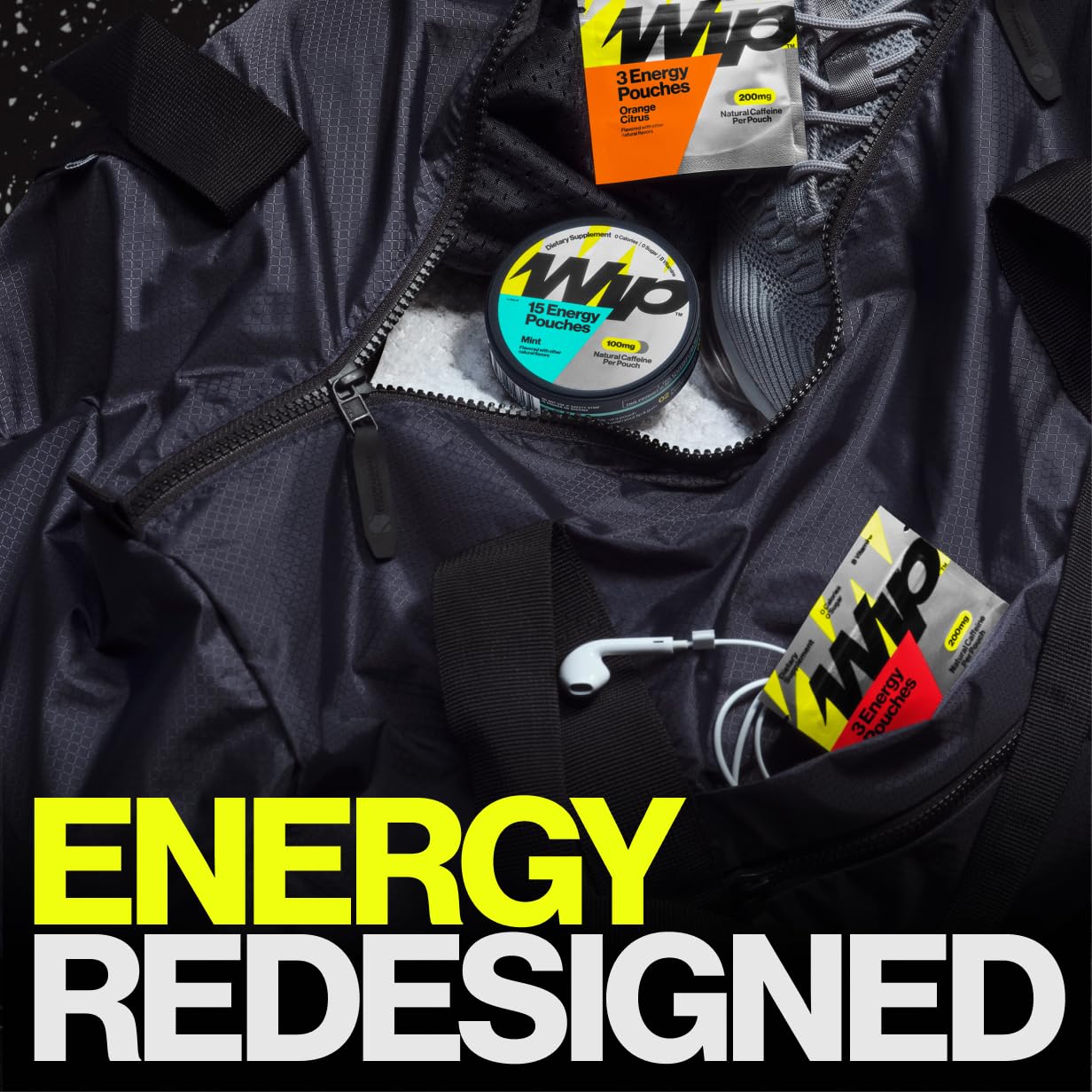 Amazon.com: Wip Energy Pouches, Travel Packs, Sugar Free, 100mg